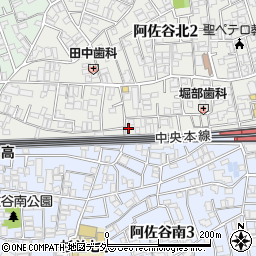 東京都杉並区阿佐谷北2丁目5-1周辺の地図