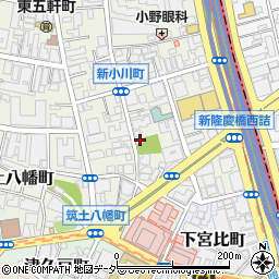 東京都新宿区新小川町3-12周辺の地図