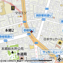 パラカ文京区本郷第３駐車場周辺の地図