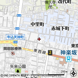 東京都新宿区矢来町135周辺の地図