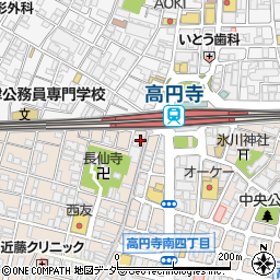 居酒屋かふぇ じっこ 高円寺店周辺の地図