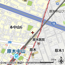 千葉県船橋市本中山6丁目3周辺の地図