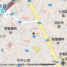 小松川信用金庫平井支店周辺の地図