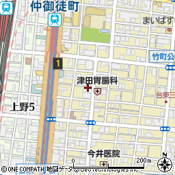 カクヤス上野店周辺の地図