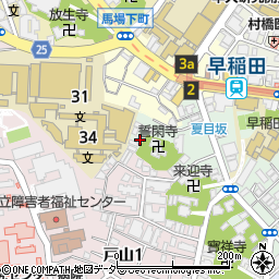 東京都新宿区喜久井町63周辺の地図