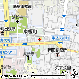 東京都新宿区東榎町10周辺の地図