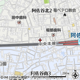 東京都杉並区阿佐谷北2丁目5周辺の地図