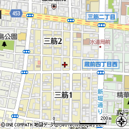 東京都台東区三筋2丁目周辺の地図
