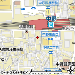 vivo daily stand 中野本店周辺の地図