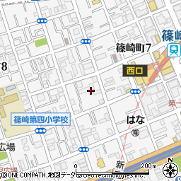 東京都江戸川区篠崎町7丁目周辺の地図