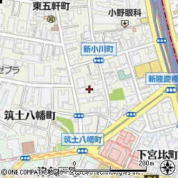 東京都新宿区新小川町9周辺の地図