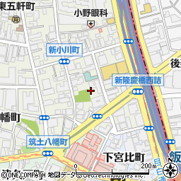 東京都新宿区新小川町3-31周辺の地図