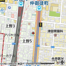 カレーハウスＣｏＣｏ壱番屋御徒町昭和通り店周辺の地図