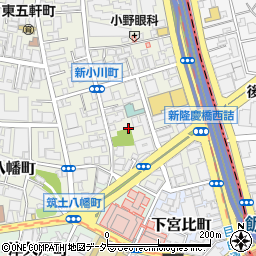 東京都新宿区新小川町3周辺の地図