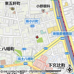 東京都新宿区新小川町3-13周辺の地図