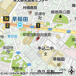 東京都新宿区早稲田南町50周辺の地図