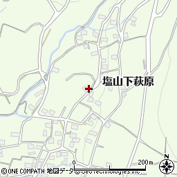 山梨県甲州市塩山下萩原1913-1周辺の地図