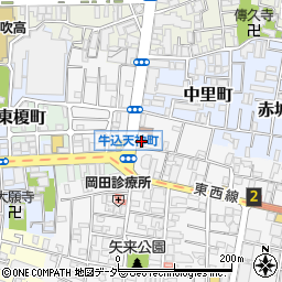 東京都新宿区天神町21周辺の地図