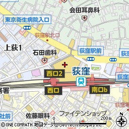 マジックミシン　荻窪タウンセブン店周辺の地図