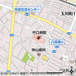 竹口病院周辺の地図