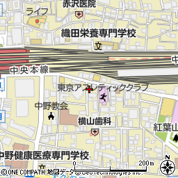 東京都中野区中野2丁目13-23周辺の地図