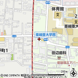 セブンイレブン武蔵野アジア大学通り店周辺の地図