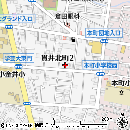 東京都小金井市貫井北町2丁目周辺の地図