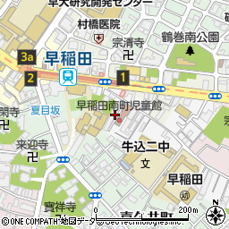 東京都新宿区早稲田南町51周辺の地図