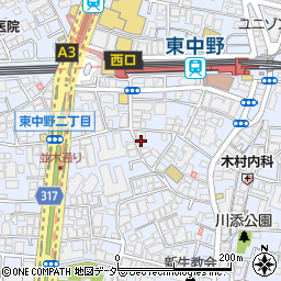 鍼灸東洋院周辺の地図