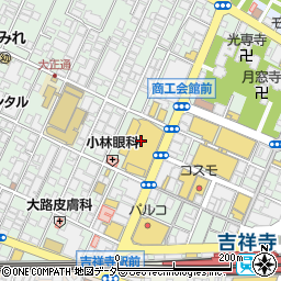 株式会社東急百貨店　吉祥寺店子供洋品ミキハウス周辺の地図