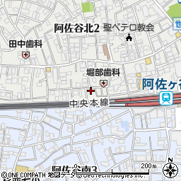 東京都杉並区阿佐谷北2丁目5-10周辺の地図