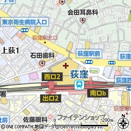 ハローパソコン教室　西友荻窪校周辺の地図