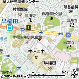 東京都新宿区早稲田町11周辺の地図