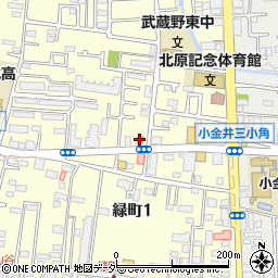 小金井緑町郵便局周辺の地図