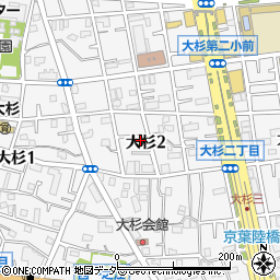 東京都江戸川区大杉2丁目4-13周辺の地図