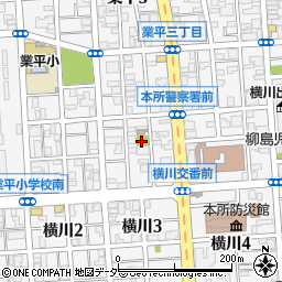 横川北児童遊園周辺の地図