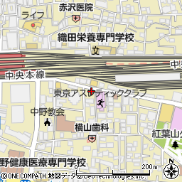 東京都中野区中野2丁目13-26周辺の地図