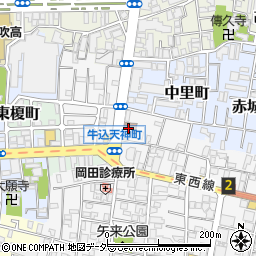 東京都新宿区天神町41周辺の地図