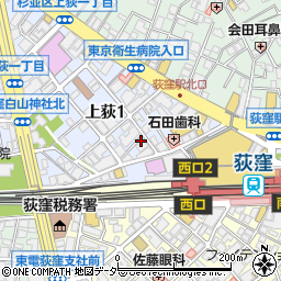 鮨のえん屋 荻窪店周辺の地図