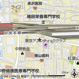 東京都中野区中野2丁目13-24周辺の地図