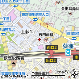 大戸屋荻窪西口店周辺の地図