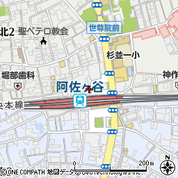松屋フーズ　阿佐ヶ谷店周辺の地図