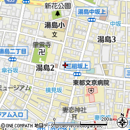 東京都文京区湯島周辺の地図