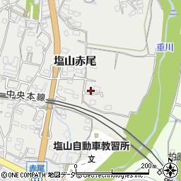 山梨県甲州市塩山赤尾521-2周辺の地図