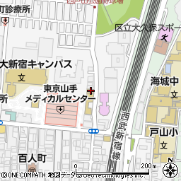 まいばすけっと新宿百人町３丁目店周辺の地図