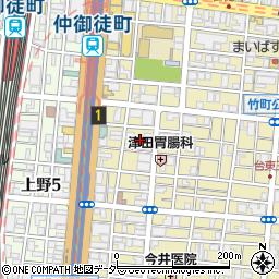 東京都台東区台東3丁目40周辺の地図