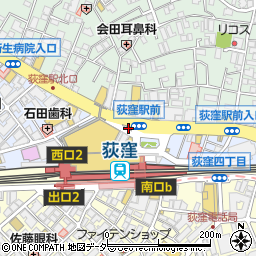 荻窪警察署荻窪駅北口交番周辺の地図