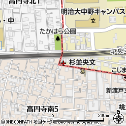 メインステージ中野第２周辺の地図