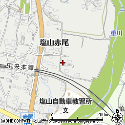 山梨県甲州市塩山赤尾521周辺の地図