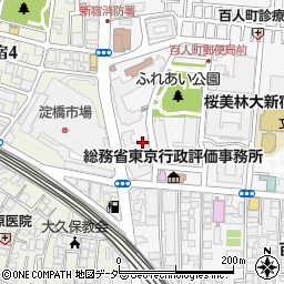 東京都新宿区百人町3丁目31-1周辺の地図